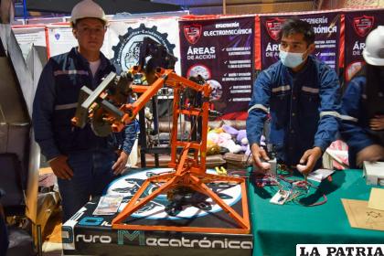 Una de las maquinarias expuestas en el stand de Ingeniería 
/LA PATRIA