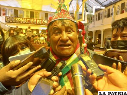 Elías Choque asistió a la sesión en el que se eligió a Jerges Mercado como presidente de Diputados /LA PATRIA