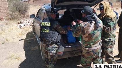 La droga estaba oculta en el motorizado /Cortesía