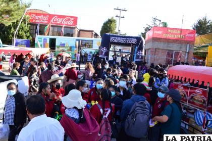 En su último día, Expoteco tuvo bastante afluencia de visitantes /LA PATRIA