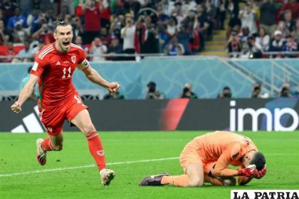 Gareth Bale anotó el gol del empate para Gales sobre el final del partido /reforma.com