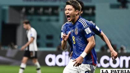 Ritsu Doan marco el primer tanto de la selección japonesa /telam.com
