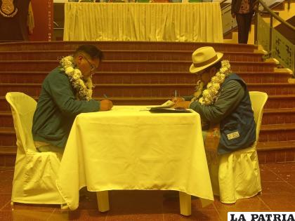 Momento de la firma de convenio intergubernativo /LA PATRIA
