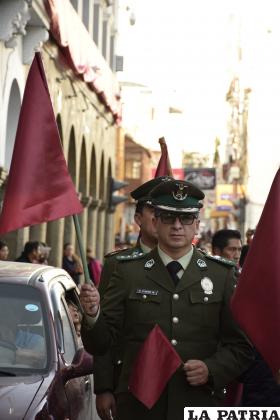 Fuerzas policiales, también presentes en el evento
