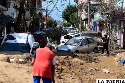 Zona afectada tras el paso del huracán Otis en el balneario de Acapulco, en el estado de Guerrero (México)/EFE/David Guzmán
