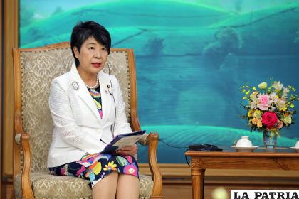 La ministra nipona de Exteriores, Yoko Kamikawa /EFE/EPA/LUONG THAI LINH