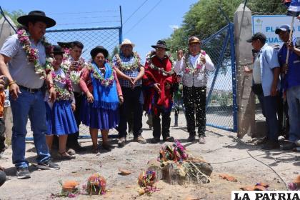 El presidente Arce inauguró un proyecto de mejora del alcantarillado sanitario en Cotagaita /MMAYA