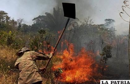 Los focos de calor e incendios disminuyen en el país /APG