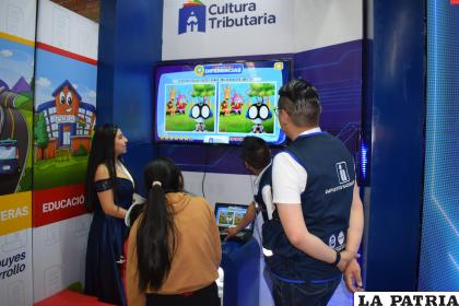 En el stand hay juegos para los más chicos /LA PATRIA
