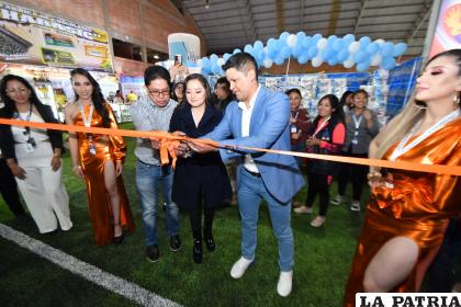 El stand fue inaugurado ayer por la noche /LA PATRIA