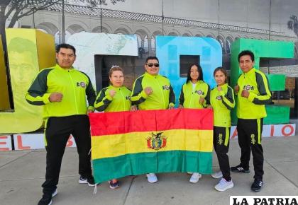Algunos de los integrantes de la delegación boliviana /Feboka