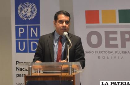 Presidente en ejercicio del Tribunal Supremo Electoral (TSE), Francisco Vargas /TSE