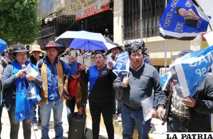 Mitin del ala radical del MAS /LA PATRIA
