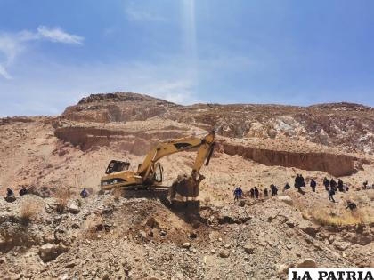 Cooperativistas retomaron la explotación del cerro San Pedro /GENTILEZA
