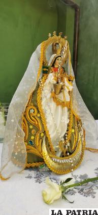 La imagen de la Virgen de Copacabana, patrona de los policías /LA PATRIA