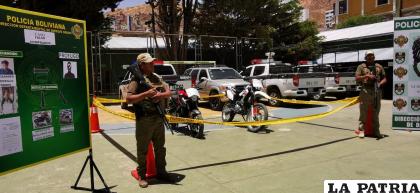 Personal de Diprove recuperó la motocicleta robada /LA PATRIA
