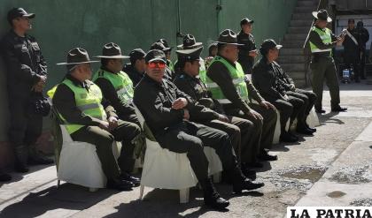 El acto se hizo en presencia de compañeros y camaradas /LA PATRIA