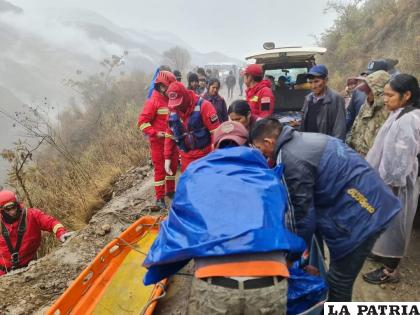 Bomberos auxiliaron a los heridos /Policía Fronteriza