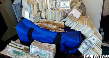 El dinero secuestrado al sospechoso /LA PATRIA