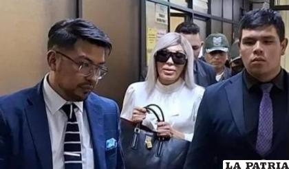 Gabriela Zapata acudió este miércoles a la convocatoria de la audiencia que fue suspendida /APG