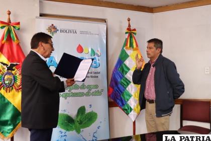 Nuevo director ejecutivo de la Autoridad de Fiscalización de Agua Potable y Saneamiento Básico, Alejandro Luis Araujo /AAPS