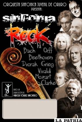 Afiche que promociona el concierto de la Orquesta Sinfónica Juvenil que se presentará el 8 y 9 de diciembre en el Cine Teatro Gran Rex