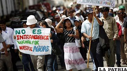 El presidente Humala tuvo que decretar estado de emergencia para controlar las protestas