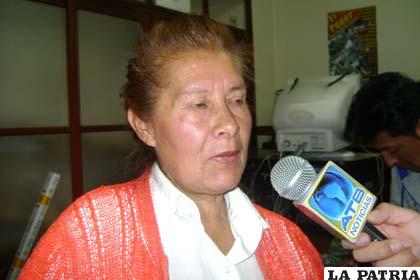 Presidenta de la Fedepedis, Natividad Andrade