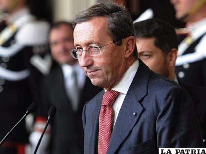 Gianfranco Fini, presidente de la Cámara Baja italiana