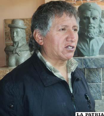 Jaime Solares, ejecutivo de la COD de Oruro
