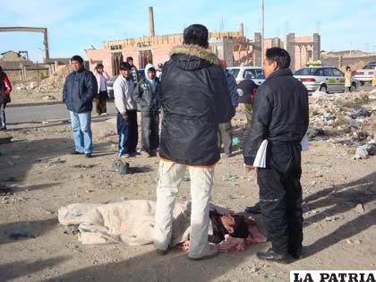 La víctima encontró la muerte en invierno