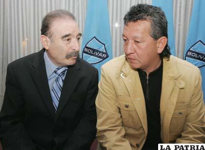Miguel Rimba junto a Guido Loayza