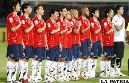 Jugadores de la selección de chilena de fútbol