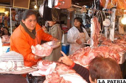 Por fin de año se incrementó el precio de la carne de cerdo en 5 %