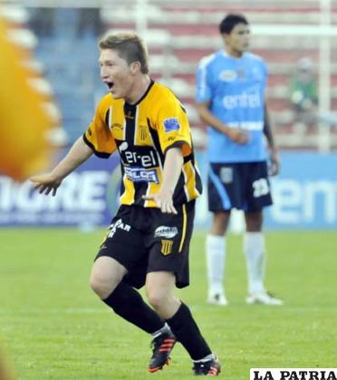 Alejandro Chumacero anotó el desnivel para su equipo (foto: APG)