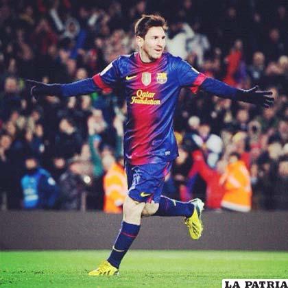 El delantero Leo Messi