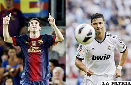 La lucha es incansable entre Messi y Ronaldo