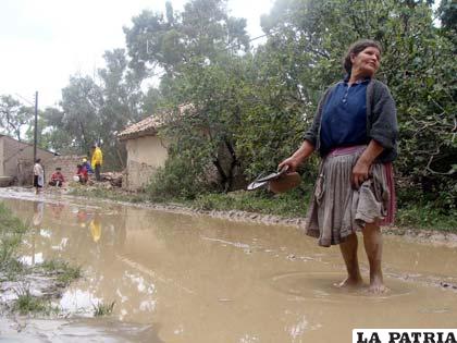 Continúa caída de lluvia provocó la inundación y pérdida de sembradíos en varias zonas del país /ABI