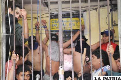 Hacinamiento y la falta del pago de prediario indujo a los reos asumir medidas de presión