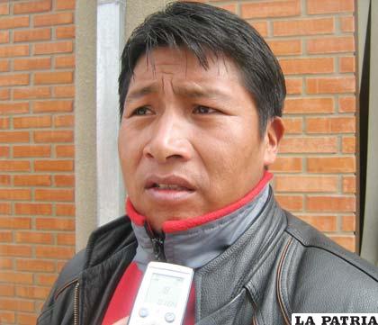 Secretario general del sindicato de Colquiri, Severino Estallani