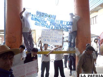 Los reclusos de San Pedro piden una ley de Indulto