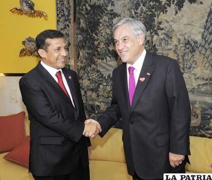 Los presidentes de Chile, Sebastián Piñera, y de Perú, Ollanta Humala /diario.latercera.com