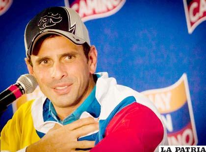Henrique Capriles, reelecto en su región como principal opositor al gobierno venezolano /hayuncamino.com