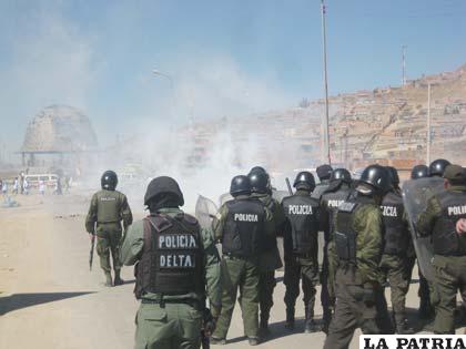 Una de las escenas de la represión policial en mayo