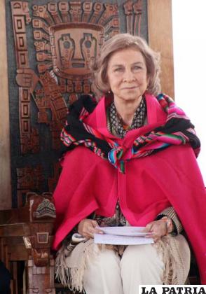 La reina Sofía de España visitó 
lugares turísticos en su estadía 
en Bolivia