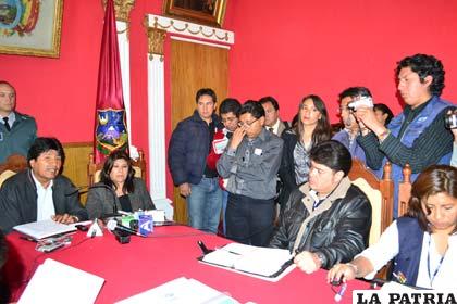 Informe que brindó el Presidente Morales a los periodistas