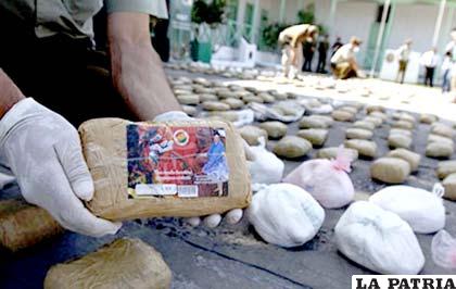 Droga incautada en Chile (EL DIA.COM)