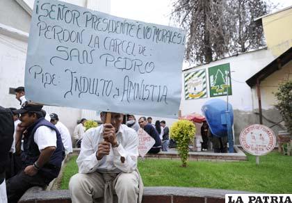 Un interno pide perdón y la aprobación de la Ley de Indulto