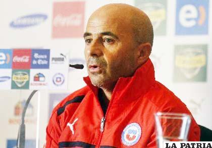 Jorge Sampaoli entrenador de la selección de Chile