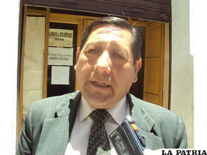 Edwin Tórrez, presidente del Bloque Oruro